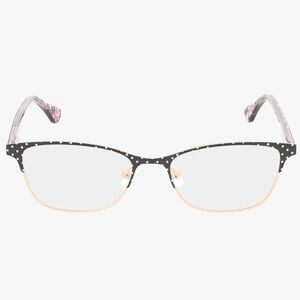 Hot Kiss HK108 Eyeglasses Frames Floral Temples Polka Dot 50-16-135 with case